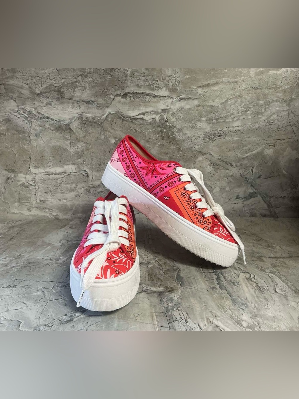 Kate Spade Women's Serve Bandana Patchwork Sneakers - Picture 8 of 9